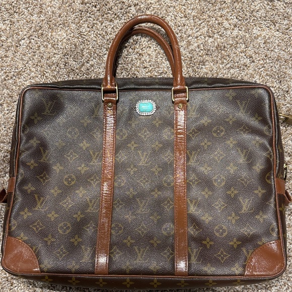 Authentic Louis Vuitton Rehab Classic Brown Monogram Briefcase - Picture 1 of 17